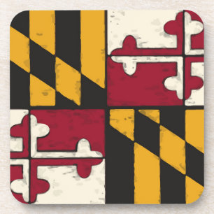 Maryland State Flag  Coaster
