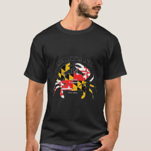 Maryland State Flag Crab Pride Annapolis Baltimore T-Shirt