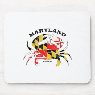 Maryland State Flag Crab Pride Annapolis Ltimore F Mouse Mat