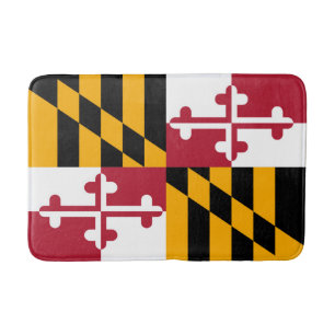 Maryland State Flag Custom Design Bath Mat
