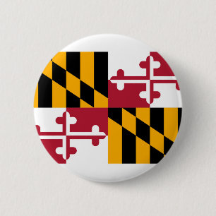Maryland State Flag Design 6 Cm Round Badge