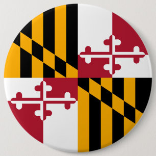 Maryland State Flag Design Decoration 6 Cm Round Badge