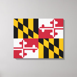 Maryland State Flag Design Decoration Canvas Print