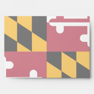 Maryland State Flag Design Display Envelopes
