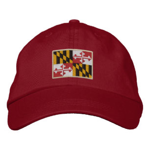 Maryland State Flag Design Embroidered Hat