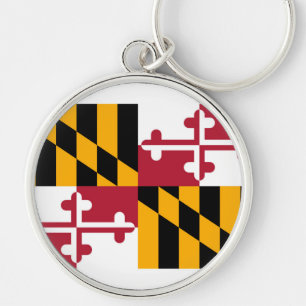 Maryland State Flag Design Key Ring