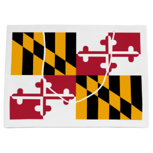 Maryland State Flag Design Large Gift Bag