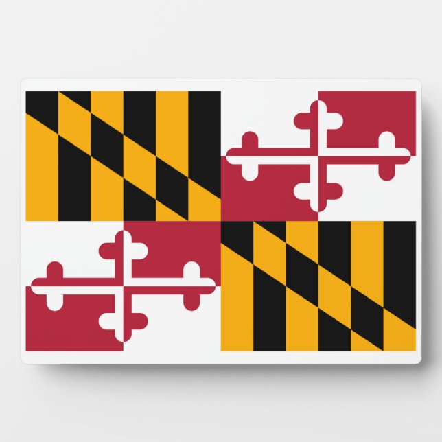 Maryland State Flag Design Plaque (Front)