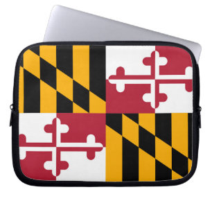 Maryland State Flag Design Style Laptop Sleeve