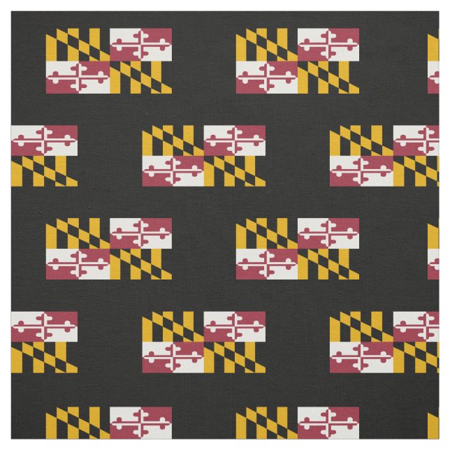 Maryland State Flag Fabric (Swatch)