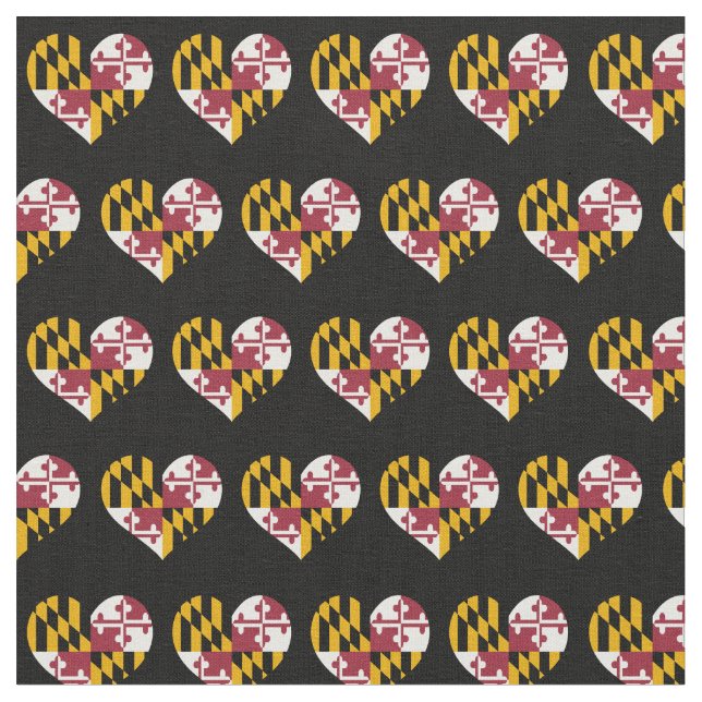 Maryland State Flag Fabric (Close Up)