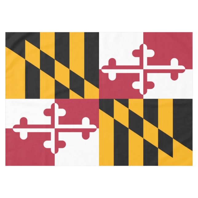 Maryland State Flag Festive Design Tablecloth (Front (Horizontal))