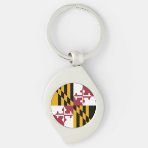 Maryland State Flag Key Ring