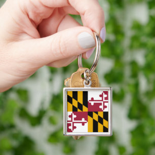 Maryland State Flag Key Ring