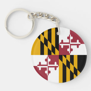 Maryland State Flag Key Ring