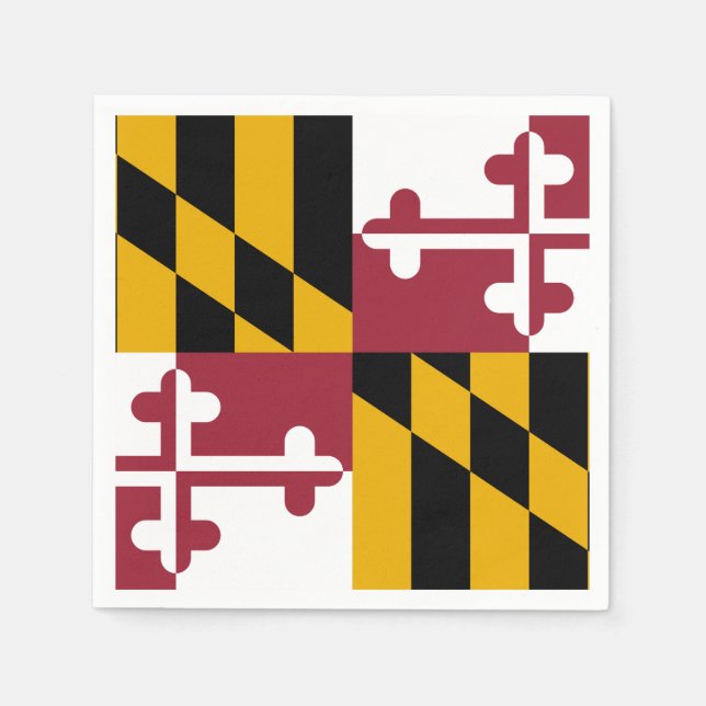 Maryland State Flag Napkin (Front)