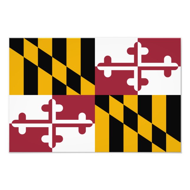 Maryland State Flag Photo Print (Front)