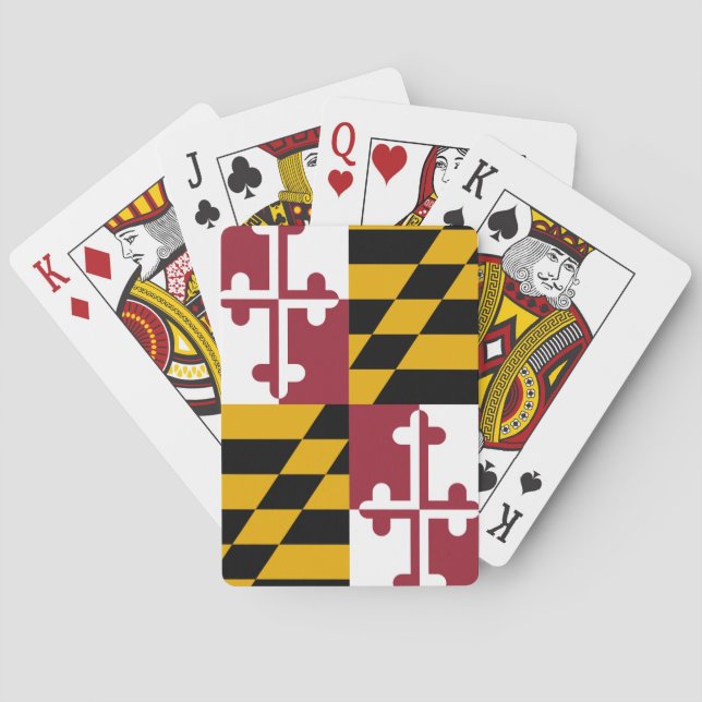 Maryland State Flag Playing Cards (Back)
