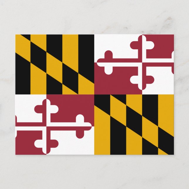 Maryland State Flag Postcard (Front)