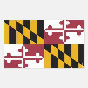 Maryland State Flag Rectangular Sticker