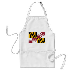 Maryland State Flag Standard Apron