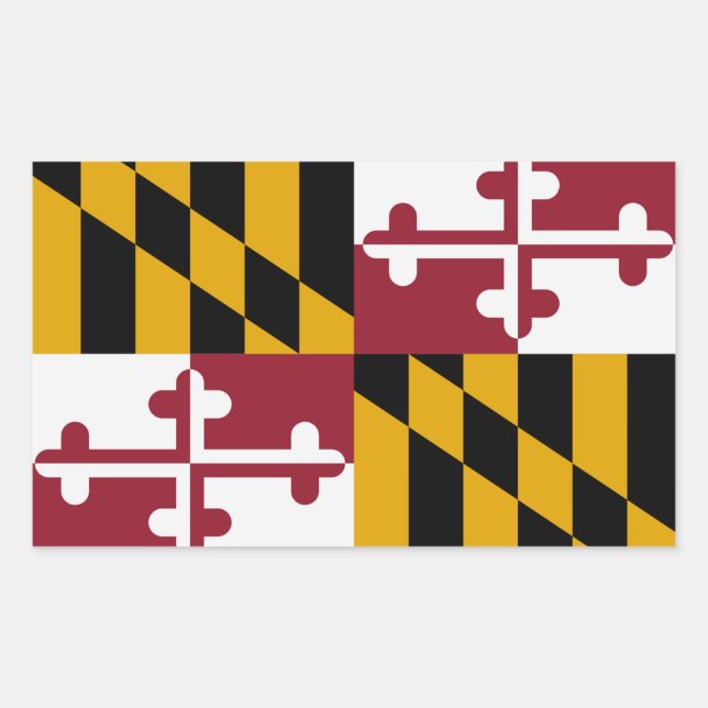 Maryland State Flag Sticker (Front)