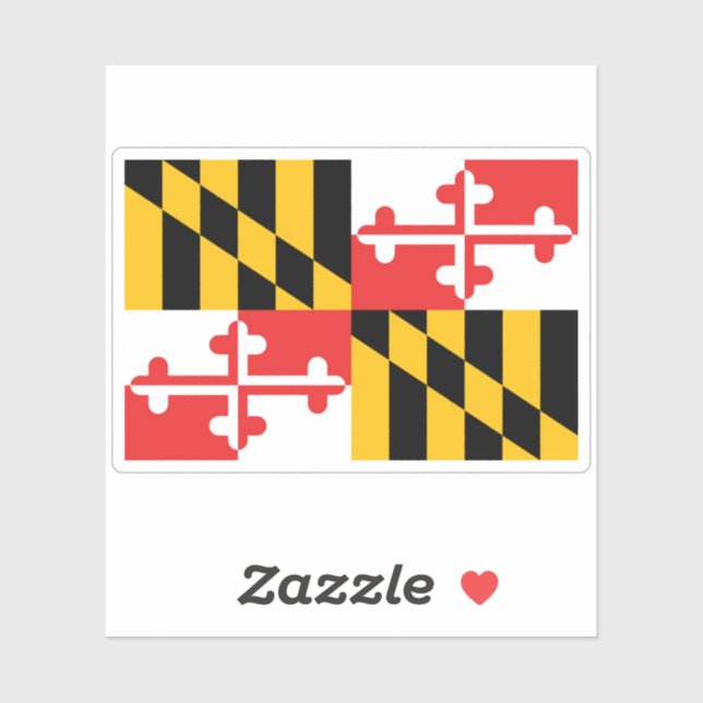 Maryland State Flag Sticker (Sheet)