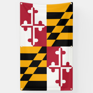 Maryland State Flag Stylish Decor Banner