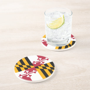 Maryland State Flag Stylish Graphic Coaster