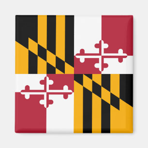 Maryland State Flag Stylish Graphic Magnet