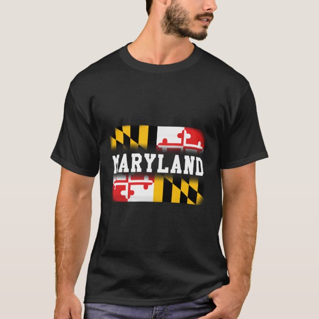 Maryland State Flag T-Shirt (Front)