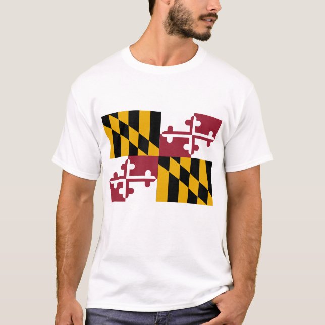 Maryland State Flag T-Shirt (Front)