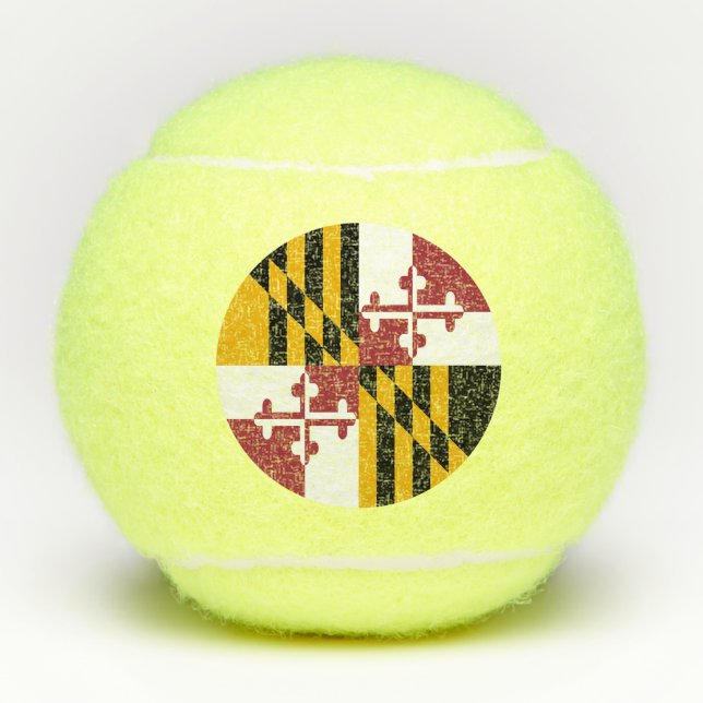 Maryland State Flag Tennis Balls (Front)