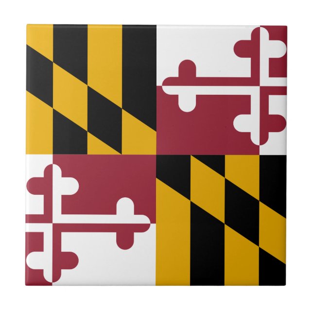 Maryland State Flag Tile (Front)