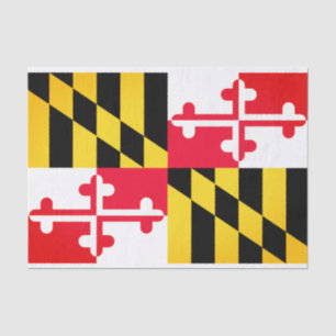 Maryland State Flag Tissue Paper