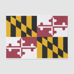 Maryland State Flag Tissue Paper