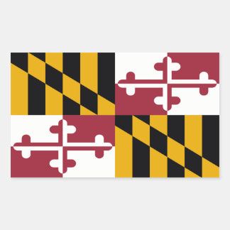 Maryland State Flag, United States Rectangular Sticker