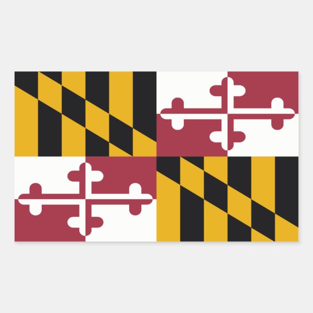 Maryland State Flag, United States Rectangular Sticker (Front)