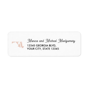 MARYLAND State Map with Heart - ANY COLOR