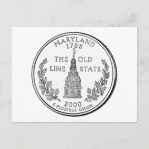 Maryland State Quarter Postcard