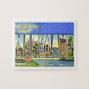Maryland States Travel Jigsaw Puzzle