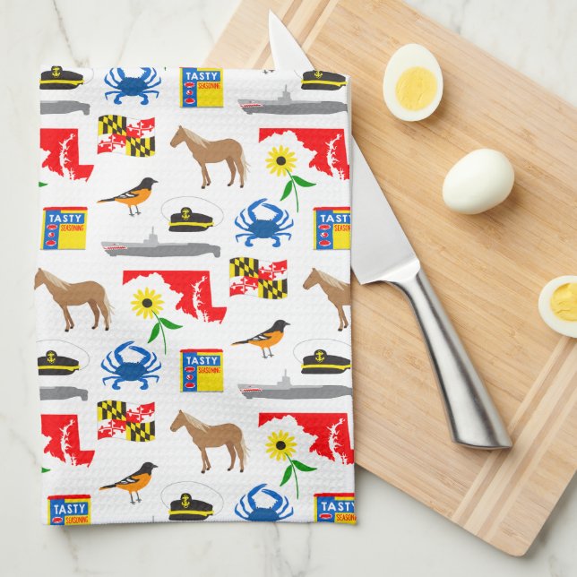 Maryland Tea Towel (Quarter Fold)