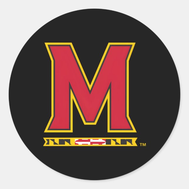 Maryland Terra Icon Classic Round Sticker (Front)