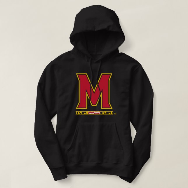 Maryland Terrapins Icon Officially Licensed Pullov Hoodie (Design Front)