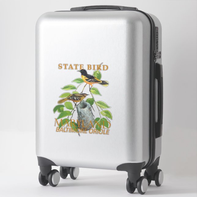 Maryland Territory Bird The Icterus galbula (Suitcase)