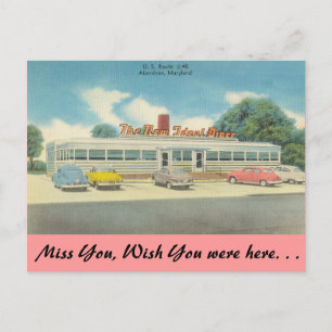 Maryland, The New Ideal Diner Postcard