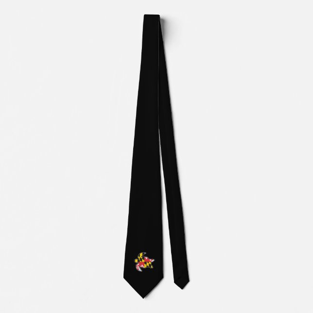 Maryland Turtle Animal Love Gift Idea Tortoise Tie (Front)