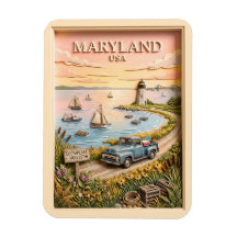 Maryland US Road Trip Chesapeake Bay Vintage Truck