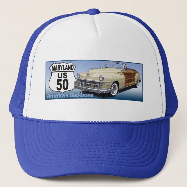 Maryland US Route 50 Trucker Hat (Front)