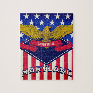 Maryland USA Flag Jigsaw Puzzle